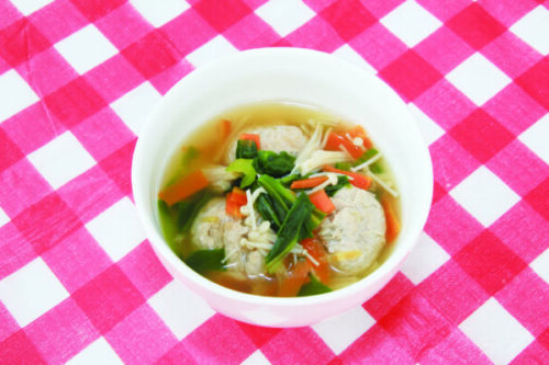 豚団子の中華スープ